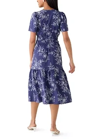 Women's Short Sleeve V-Neck Mini Dress