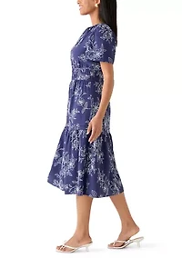 Women's Short Sleeve V-Neck Mini Dress