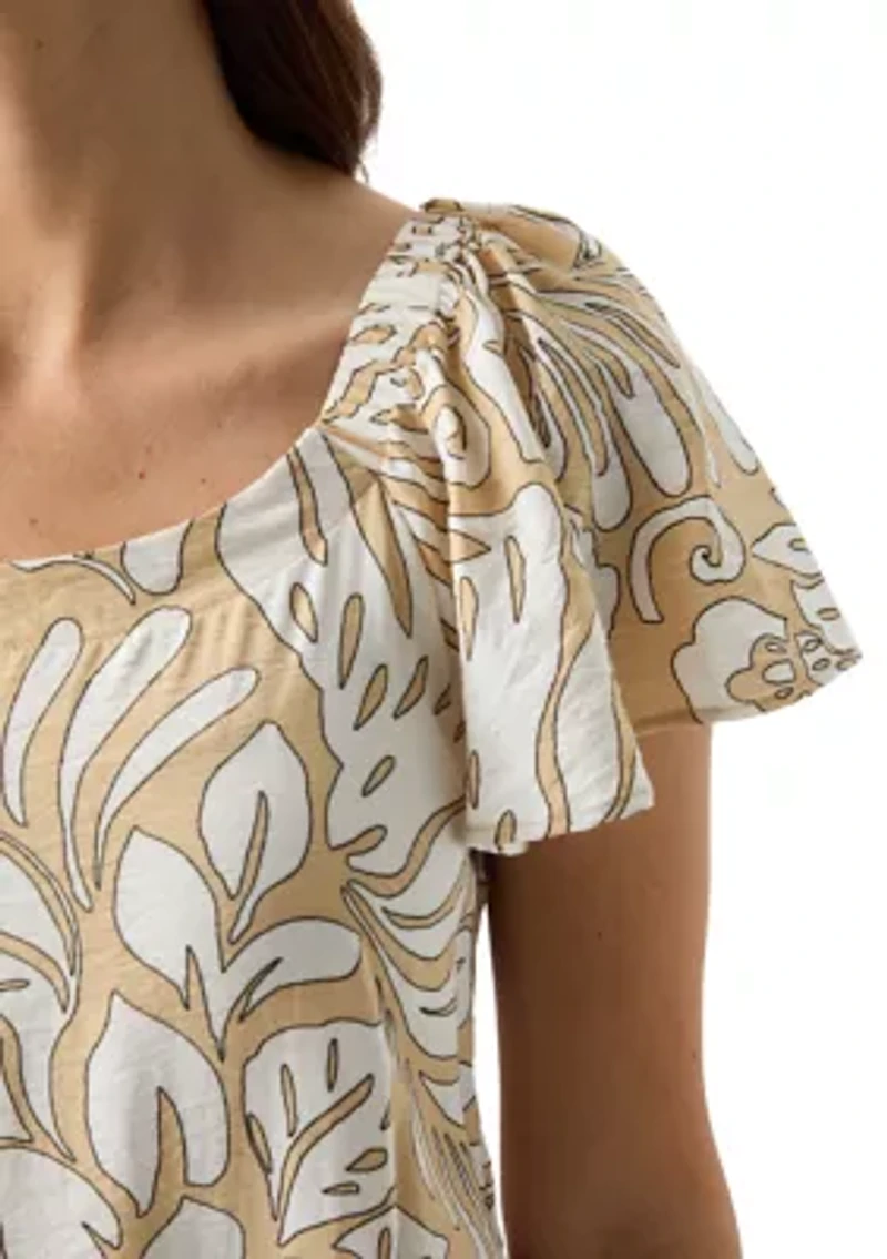 Women's Short Sleeve A-Line Dress