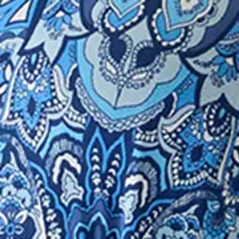 Plus 3/4 Sleeve Tie Mesh Midi Dress