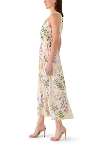 Women's Halter Neck Floral Maxi Dress