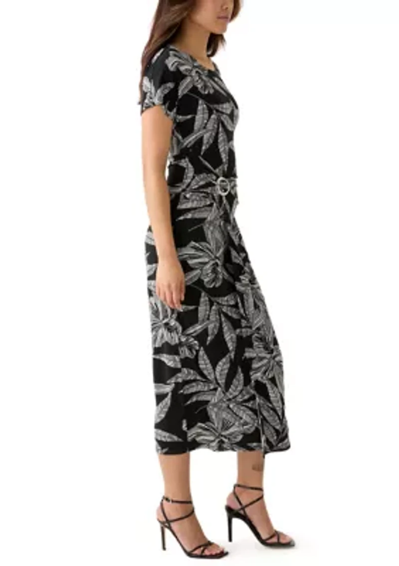 Women's Leaf Printed Dress