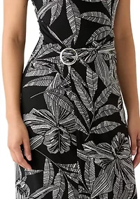 Women's Leaf Printed Dress