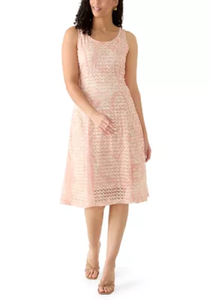 Women's Crochet Jacket Lace Dress Set