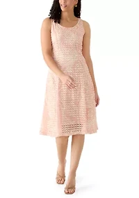 Women's Crochet Jacket Lace Dress Set