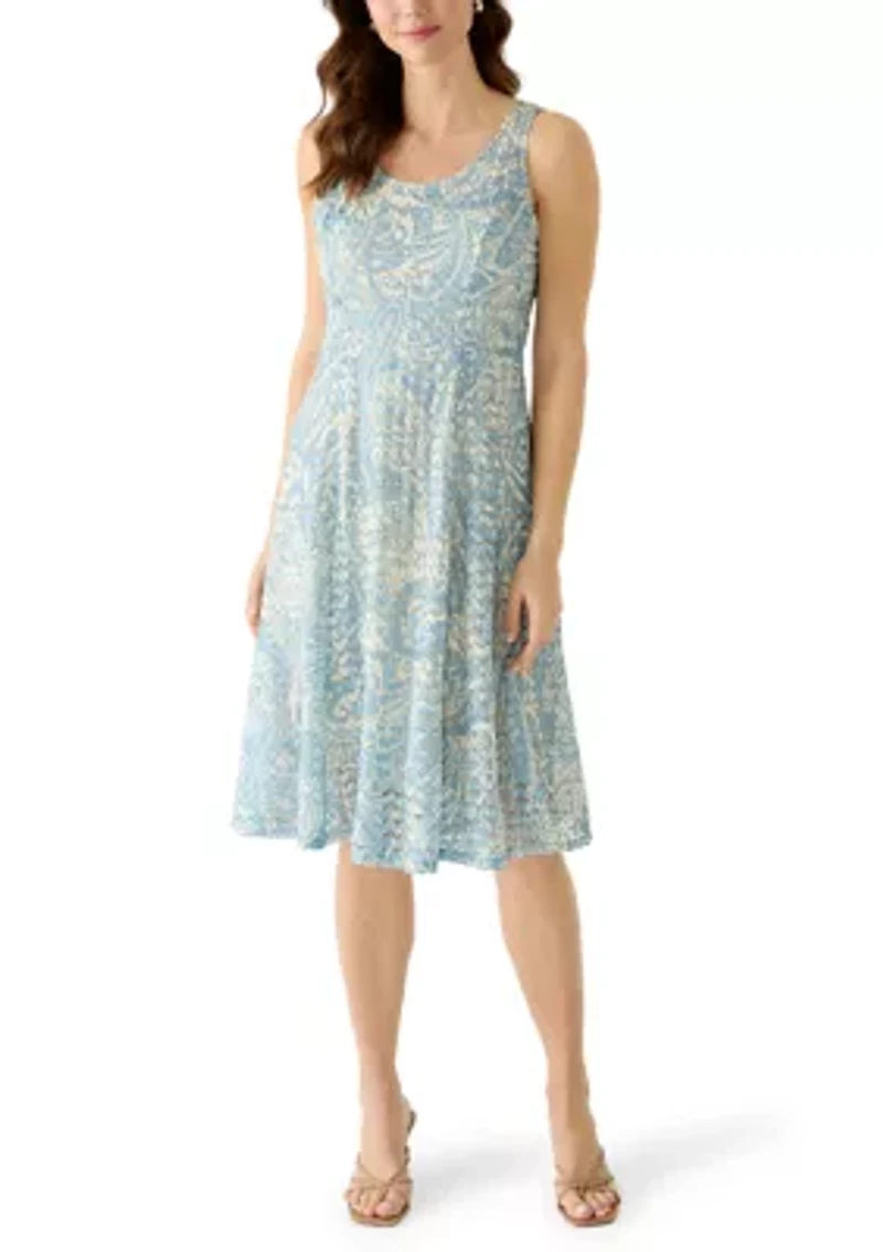 Women's Crochet Jacket Lace Dress Set