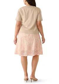 Plus Crochet Jacket and Dress