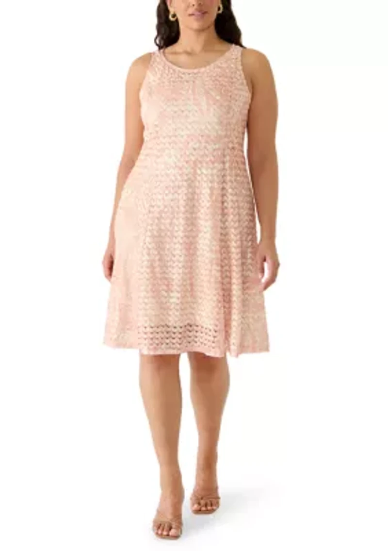 Plus Crochet Jacket and Dress