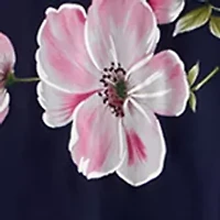 Women's 3/4 Sleeve Floral Chiffon Jacket Dress