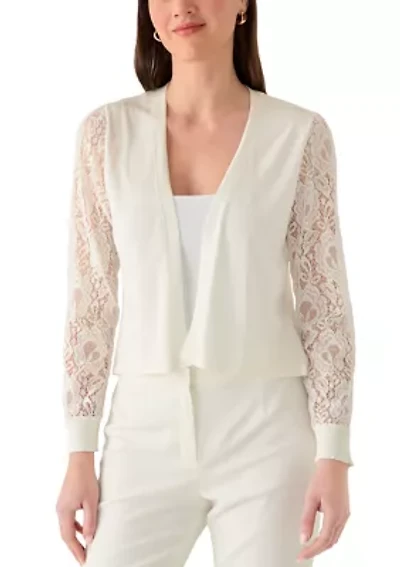 Women's Short Sleeve Lace Shrug