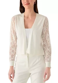Women's Short Sleeve Lace Shrug