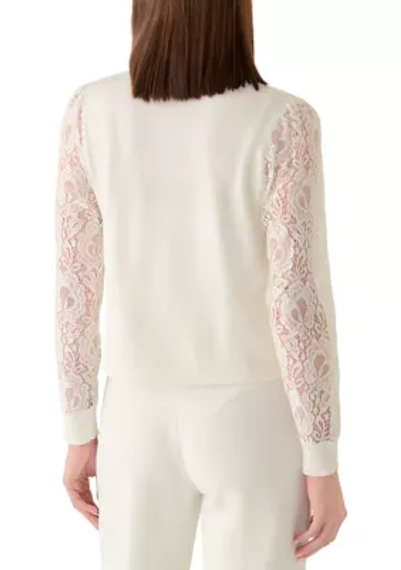 Women's Short Sleeve Lace Shrug
