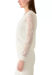 Women's Short Sleeve Lace Shrug