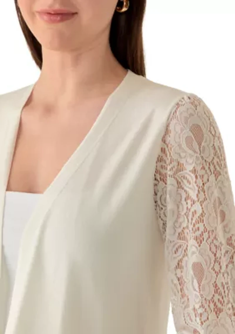 Women's Short Sleeve Lace Shrug