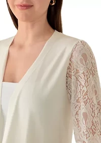 Women's Short Sleeve Lace Shrug