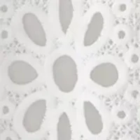 Plus Open Work Eyelet Scalloped Hem Topper