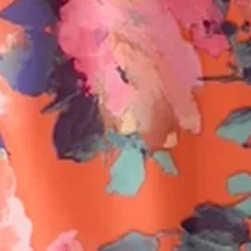 Plus Halter Neck Floral Chiffon Dress