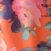 Plus Halter Neck Floral Chiffon Dress