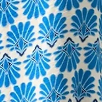 Women's Short Sleeve Printed Cotton A-Line Dress