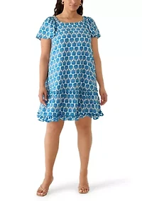 Plus Off The Shoulder Mini Dress