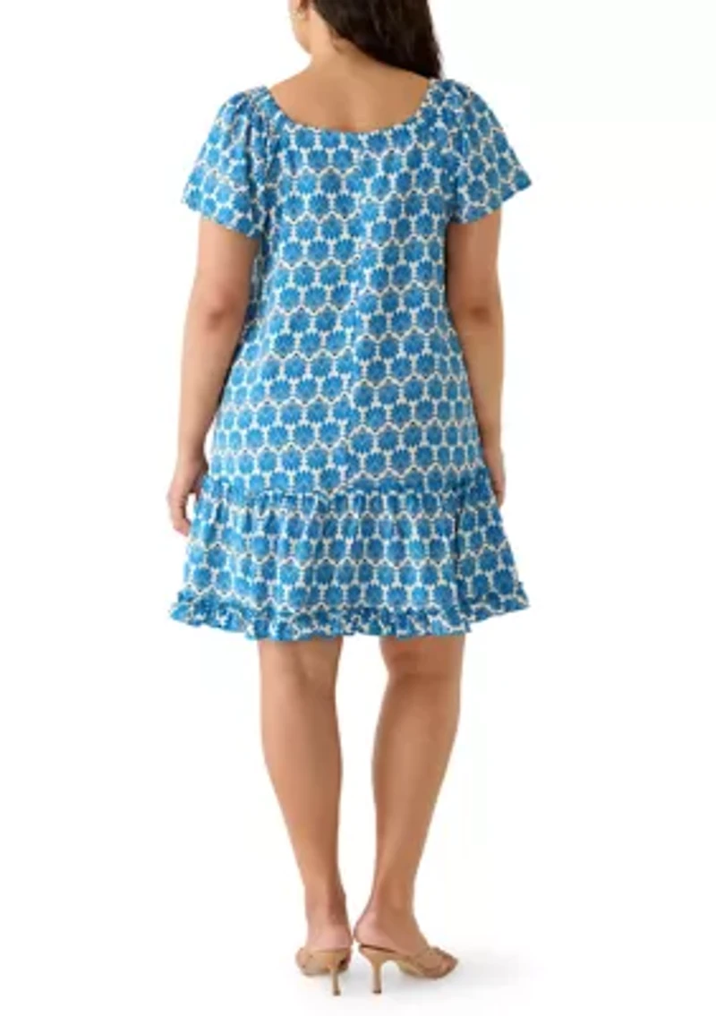 Plus Off The Shoulder Mini Dress