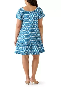 Plus Off The Shoulder Mini Dress