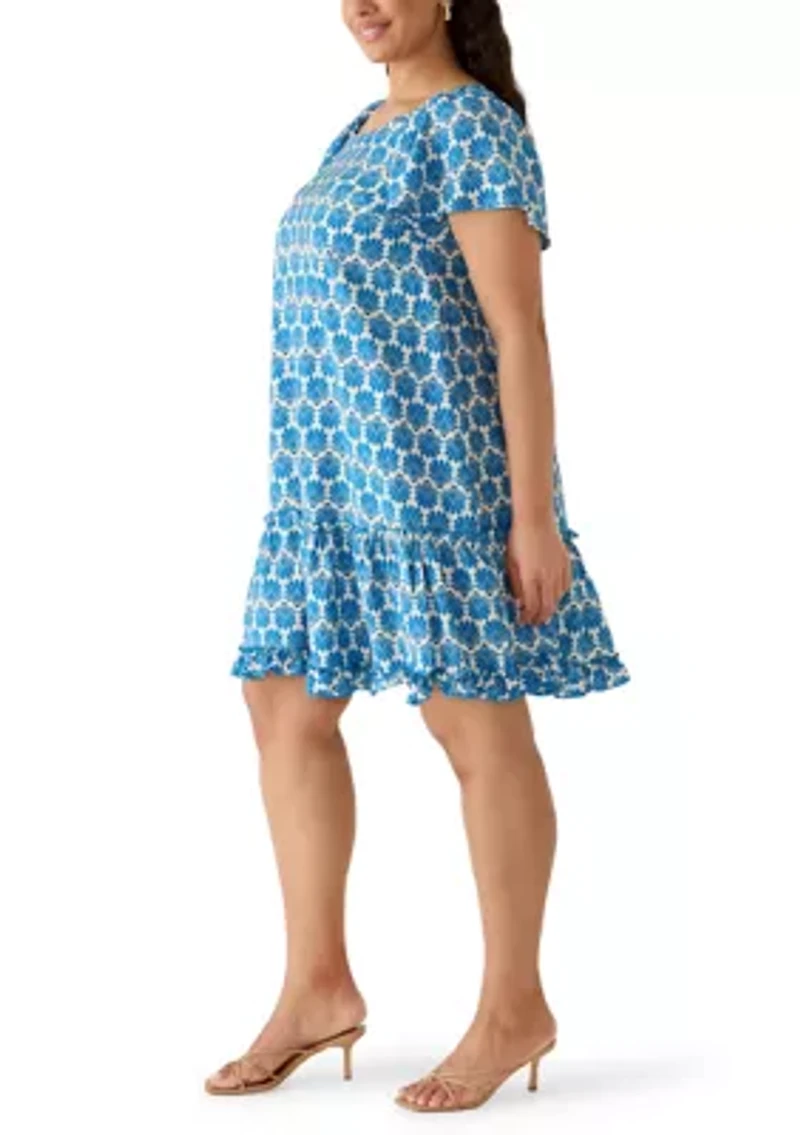 Plus Off The Shoulder Mini Dress