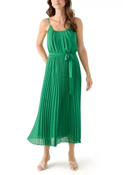 Women's Scoop Neck Chiffon Dress