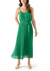 Women's Scoop Neck Chiffon Dress