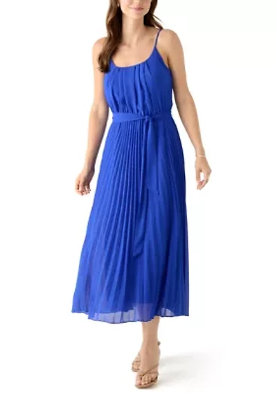 Women's Scoop Neck Chiffon Dress