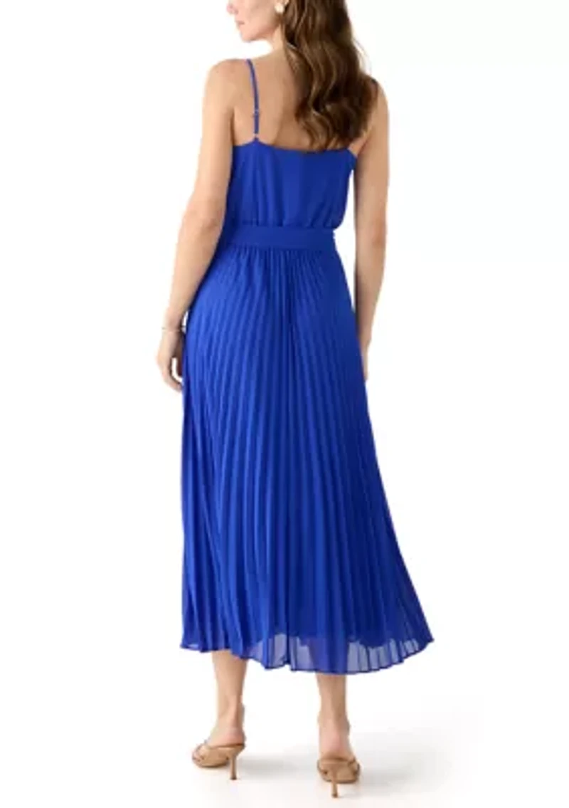 Women's Scoop Neck Chiffon Dress