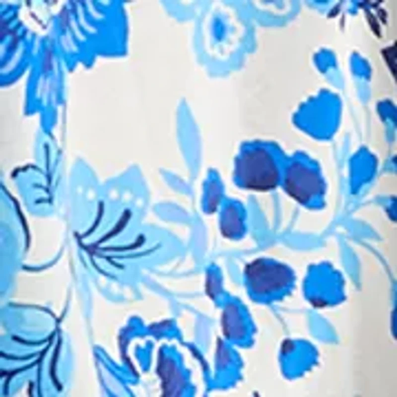 Plus 3/4 Sleeve Trapeze Midi Dress