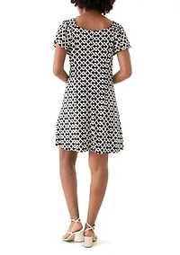 Women's Printed A-Line Dress
