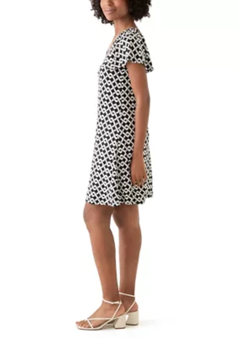 Women's Printed A-Line Dress