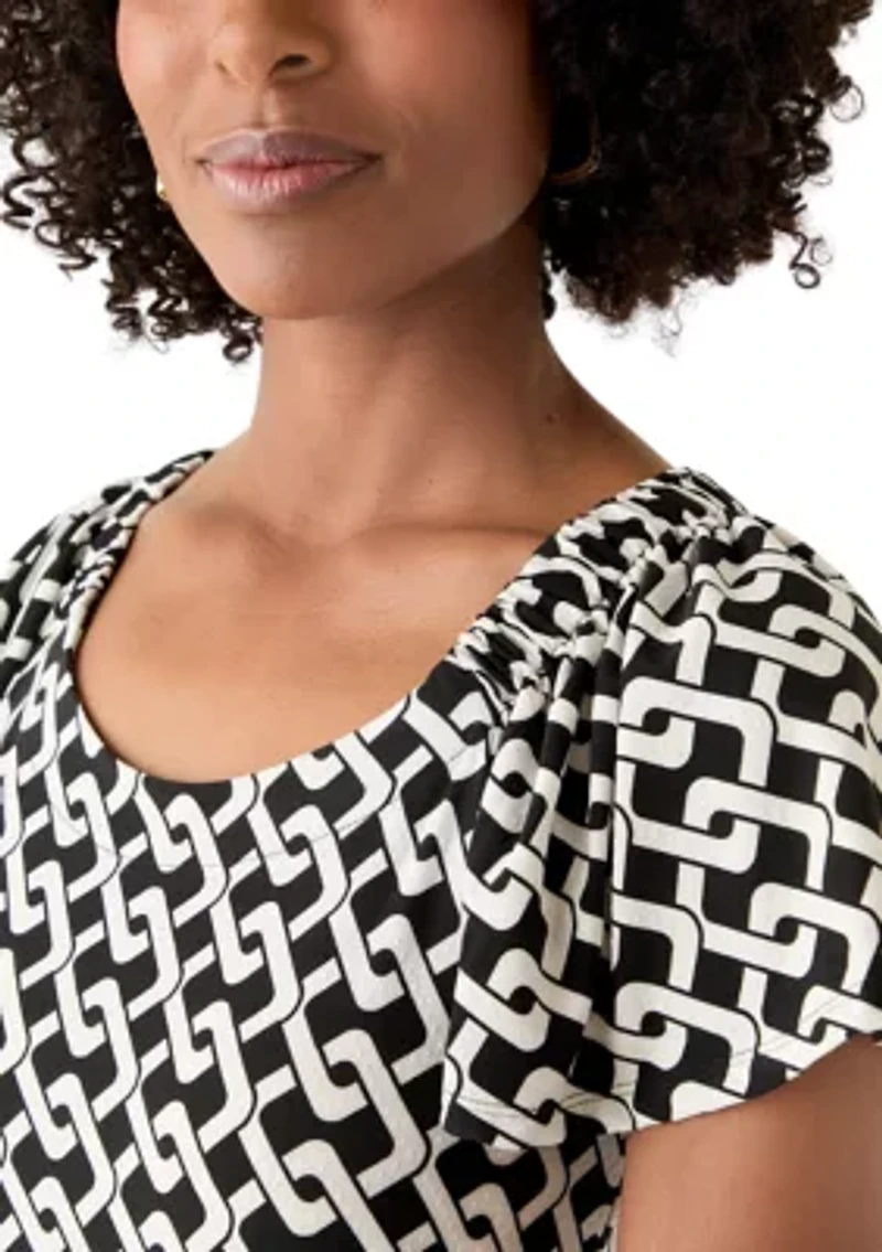 Women's Printed A-Line Dress
