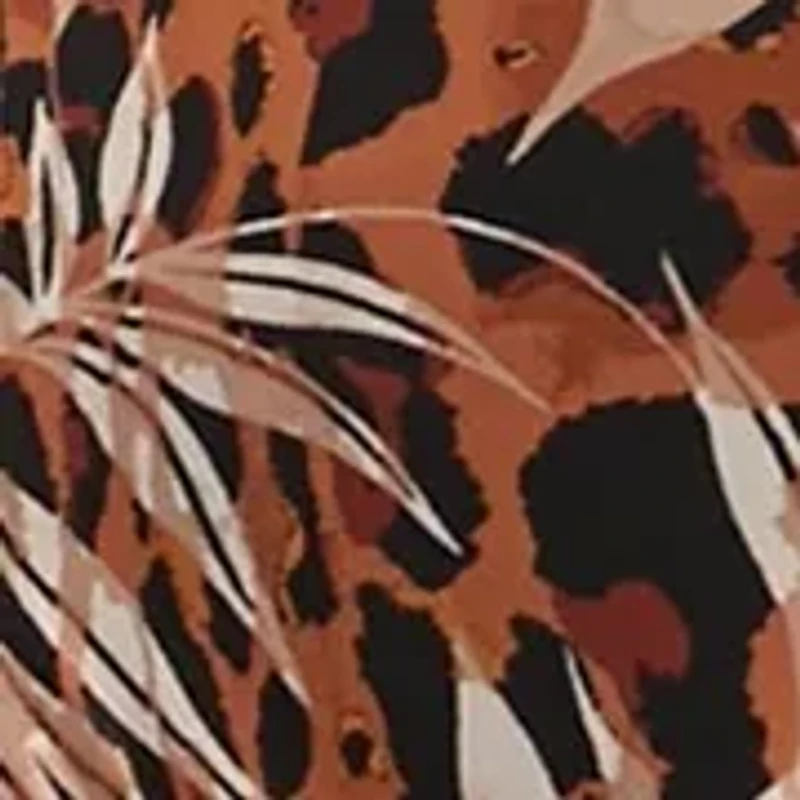 Women's Printed Mesh Midi Dress