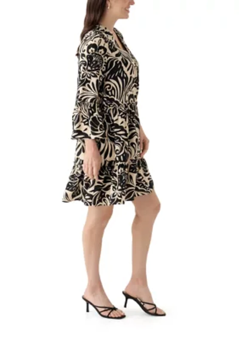 Women's Abstract Printed Dress