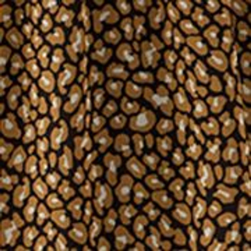 Women's V-Neck Animal Print Chiffon Maxi Dress