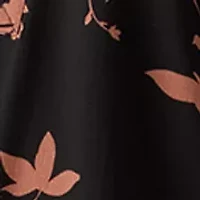 Women's 3/4 Sleeve Floral Ruffle Hem Dress