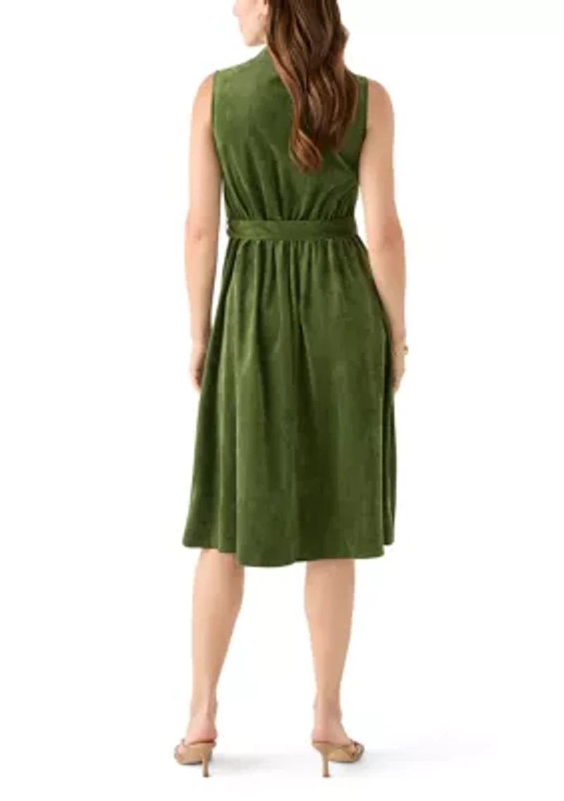 Women's Sleeveless Corduroy Dress