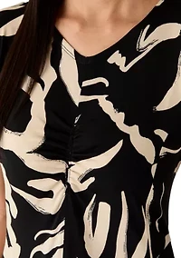 Women's Sleeveless Printed Shift Dress