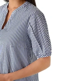 Women's Short Sleeve Ruffle Hem Mini Dress