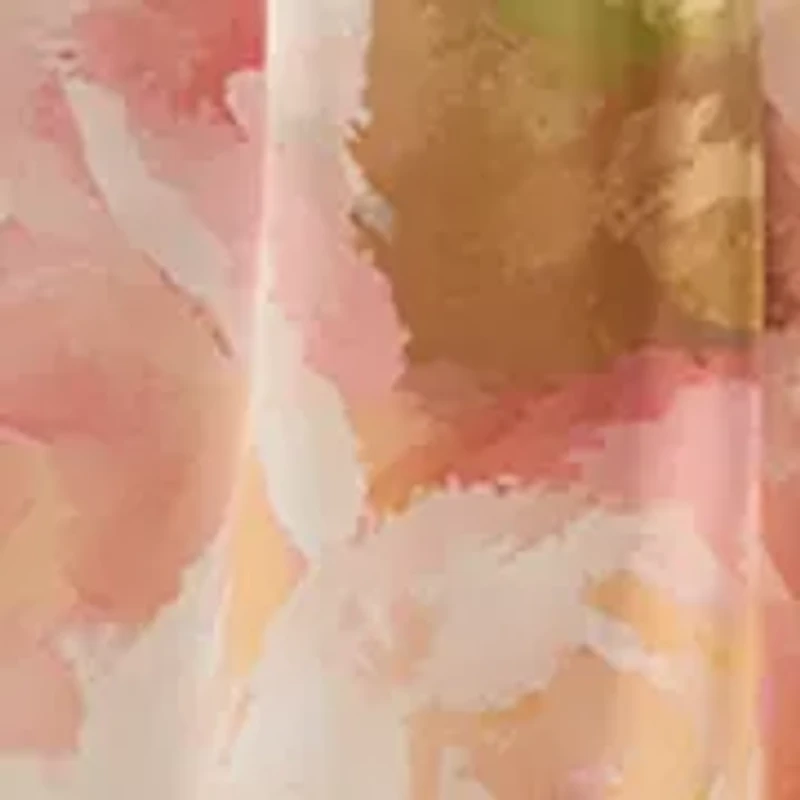 Plus Long Sleeves Floral Chiffon Maxi Dress