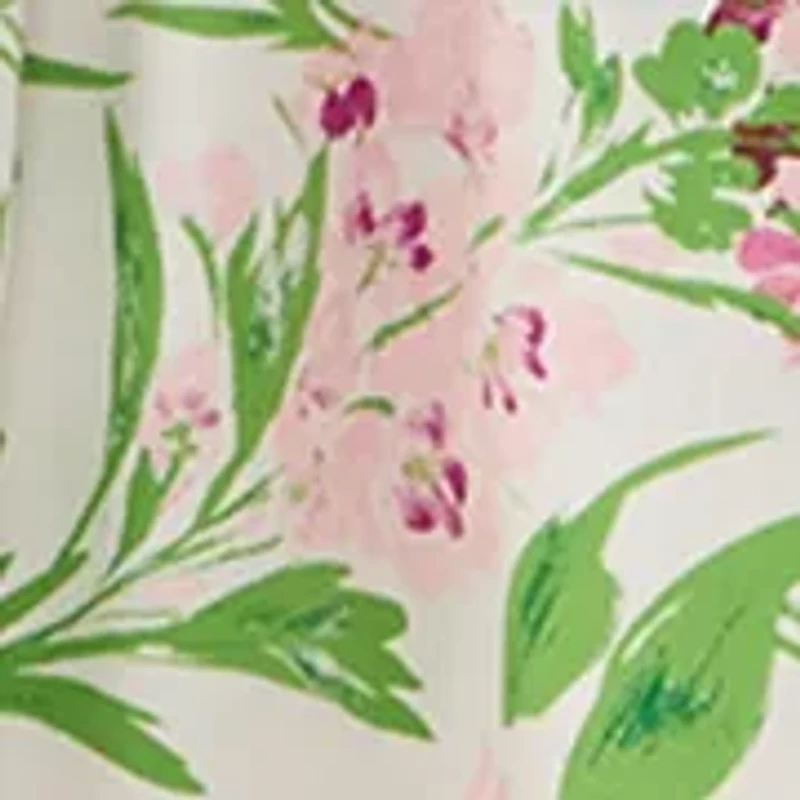 Women's Sleeveless Floral Printed Cotton A-Line Dress
