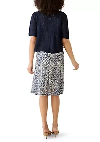 Women's Lace Mesh Knit Shrug Jacket