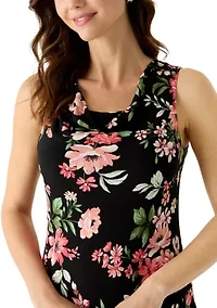 Women's Cowl Neck Midi Dress