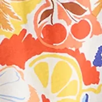 Women's Short Sleeve Printed A-Line Dress