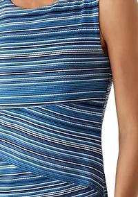 Women's Sleeveless Tiered Shift Dress