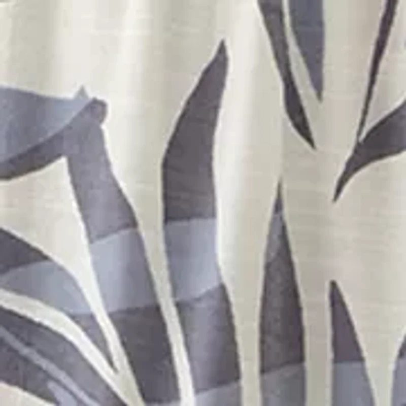 Women's Sleeveless Palm Print Leaf Ruffle Sleeve A-Line Dress