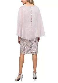 Women's Short Embroidered Sheath Dress